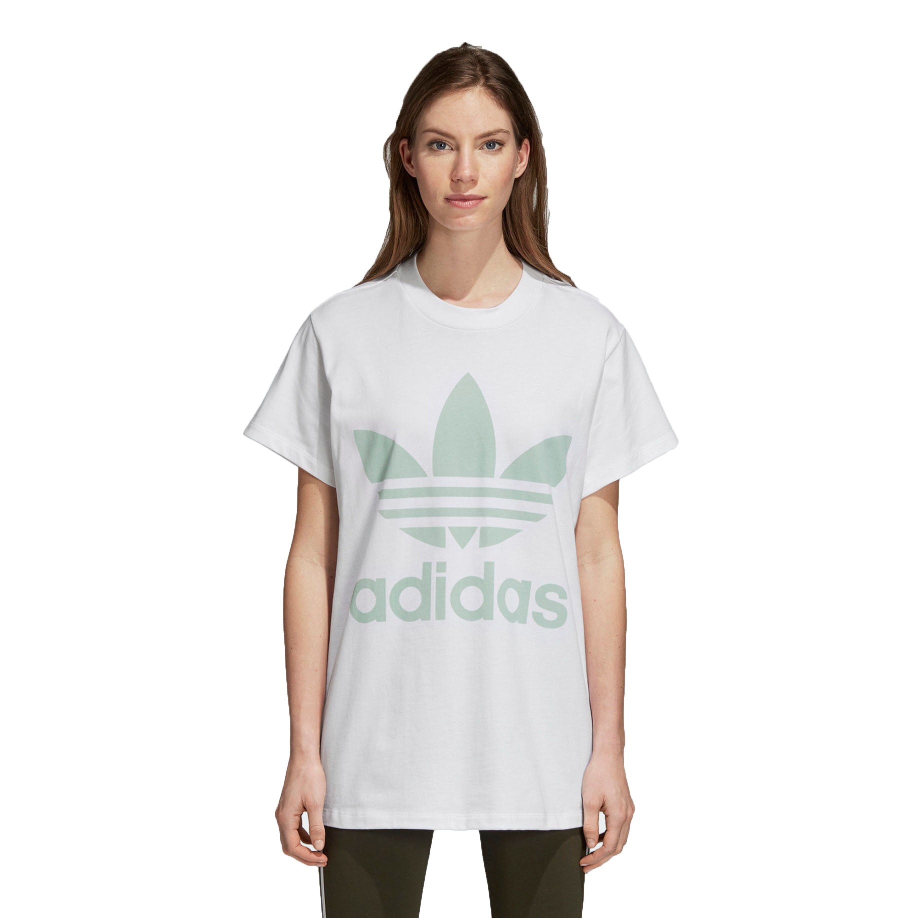 Adidas originals oversized trefoil tee on sale