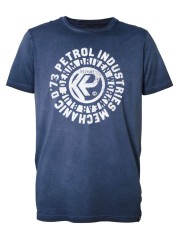 T-shirt Herren Sunburst-logo-Blau