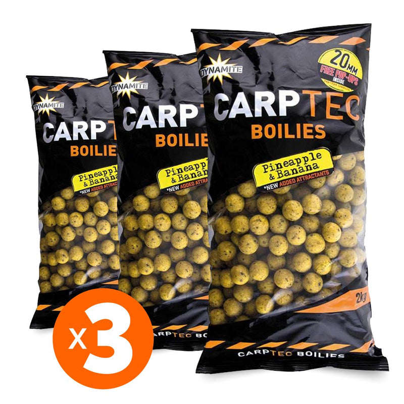 Boilies Carp-Tec Pineapple & Banana 20 mm 1.8 kg (3 bags)