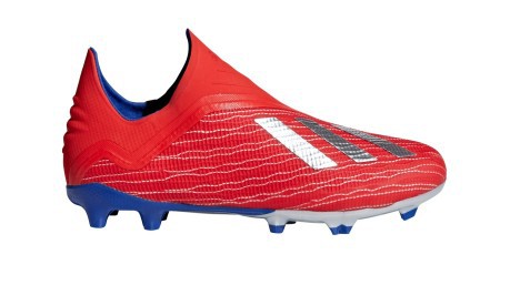 Botas de fútbol de Niño Adidas X 18+ FG Exhibición Pack colore rojo azul -  Adidas - SportIT.com