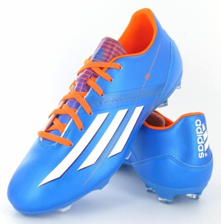 Botas de Fútbol Adidas F10 TRX FG colore azul naranja - Adidas - SportIT.com