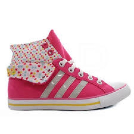 High shoes girl Bbneo Stripes Cv Mid K colore Pink White - Adidas -  SportIT.com