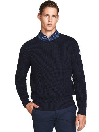 Suéter de Hombre, Cuello Redondo 3 GG azul