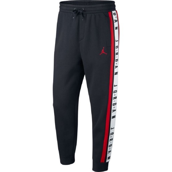 Pantaloni Uomo Jordan Air Fleece colore Nero Rosso - Nike - SportIT.com