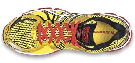 Running shoes men Gel Nimbus 15 colore Yellow White - Asics - SportIT.com