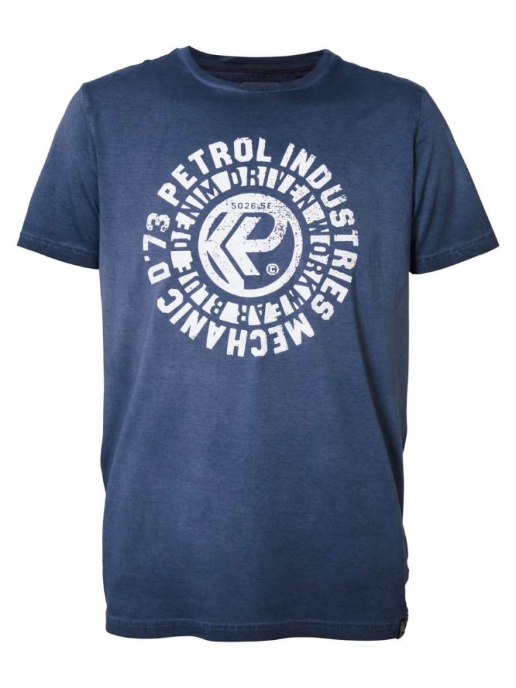 Herren-T-Shirt mit Sunburst Petrol-Logo