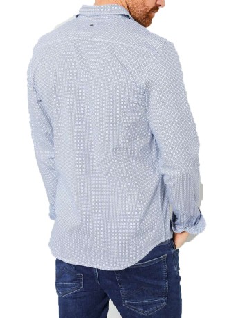 Homme chemise à motif All-over print Blanc à l'Avant