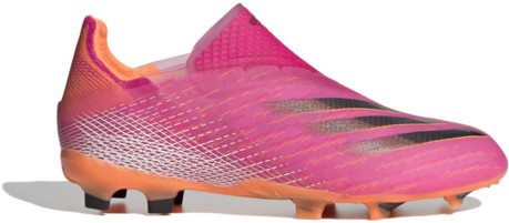 Scarpe Calcio Bambino X Ghosted+ Laceless Firm Ground Superspectral Pack  colore Rosa - Adidas - SportIT.com