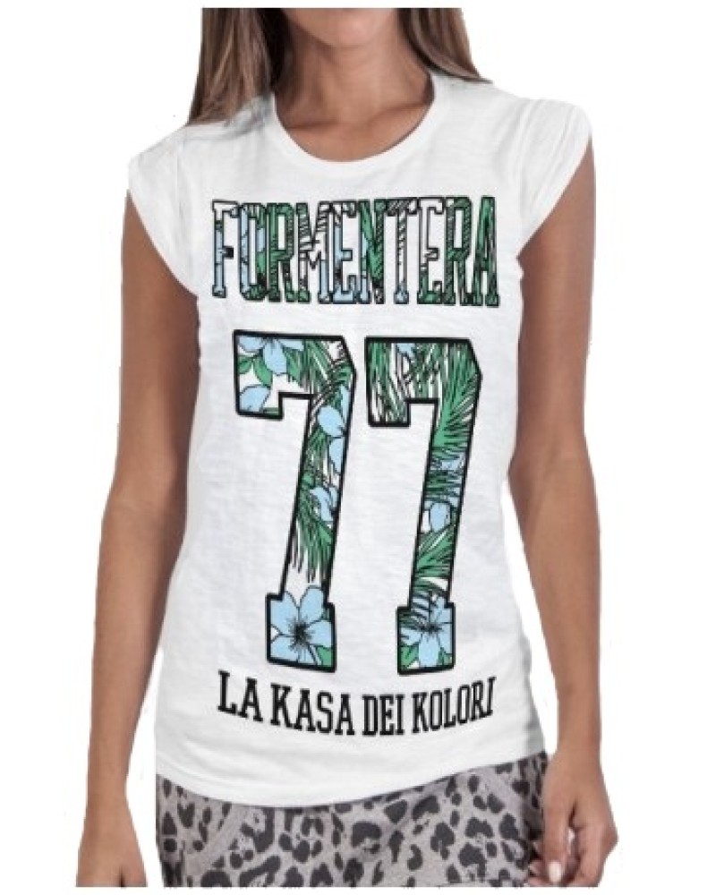 T-shirt femme Formentera 77 La Kasa Dei Kolori
