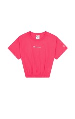 T-Shirt Donna American Classic Cropped fronte rosa