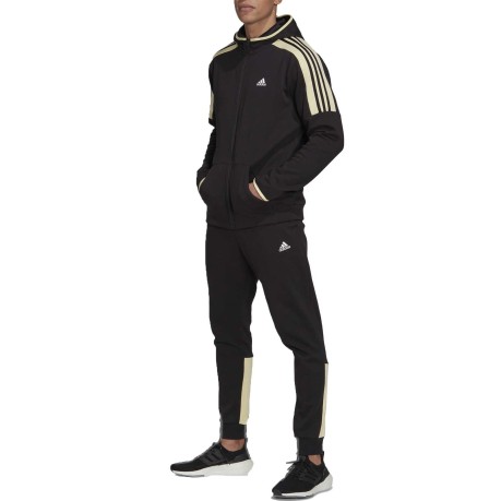 Tuta Uomo MTS Fleece colore negro amarillo - Adidas - SportIT.com