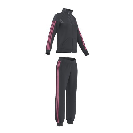 Trainingsanzug damen Young Image Suite colore grau Rosa - Adidas -  SportIT.com
