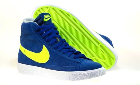 Scarpa Blazer MId Vintage GS ragazzo colore Blu Verde - Nike - SportIT.com