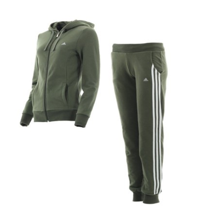 Trainingsanzug damen Hoody Cuffed TS colore grün - Adidas - SportIT.com