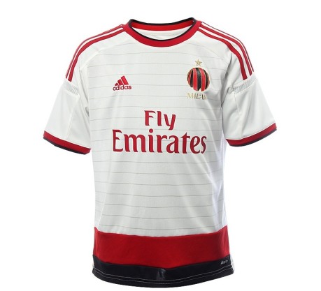 Jersey Ac Milan Away 14/15 colore White Red - Adidas - SportIT.com