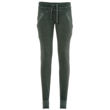Pantalones de mujer efecto de gamuza colore verde - Freddy - SportIT.com