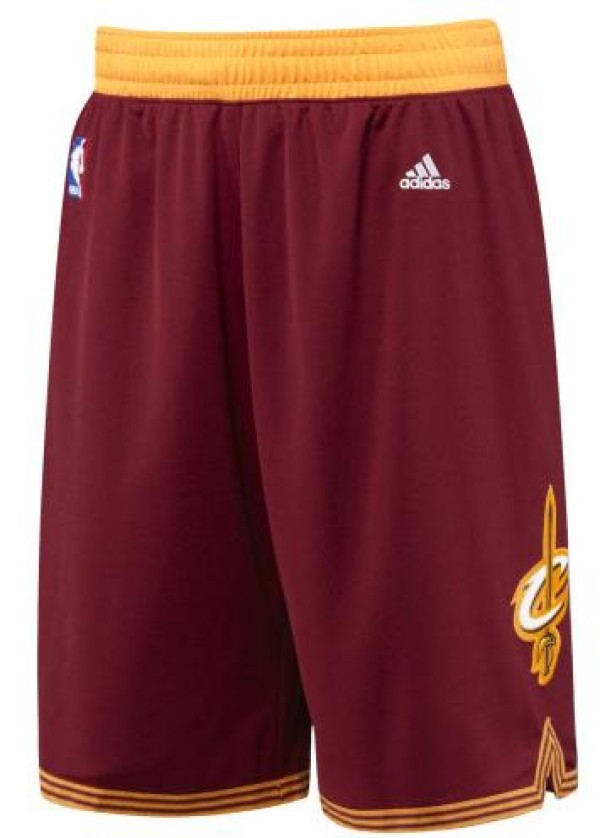 Pantalones cortos de baloncesto de réplica de los Cavaliers de Cleveland  colore rojo amarillo - Adidas - SportIT.com