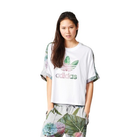 Camiseta De Mujer De Tren Brazalete colore blanco fantasía - Adidas  Originals - SportIT.com