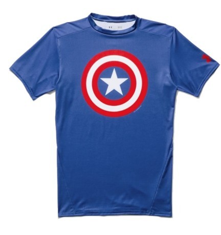 T-Shirt Mens Alter Ego Captain America colore Blue Red - Under Armour -  SportIT.com