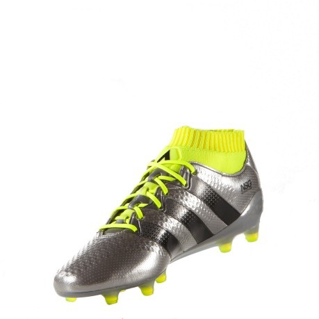 Chaussures de Football Adidas Ace 16.1 Primeknit FG colore Gris jaune -  Adidas - SportIT.com