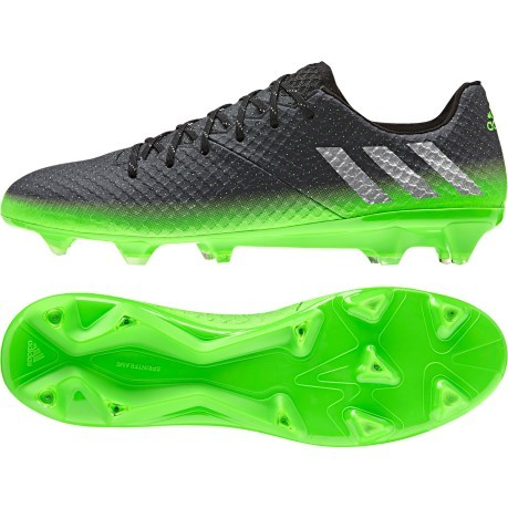 Shoes Adidas Soccer Messi 16.1 FG colore Black Green - Adidas - SportIT.com