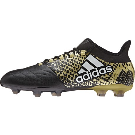 herstel kort Krijt Football boots Adidas X 16.2 FG Leather colore Black Yellow - Adidas -  SportIT.com