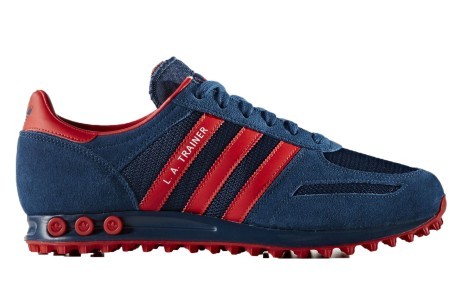 El zapato de hombre de L. A. Trainer colore azul rojo - Adidas Originals -  SportIT.com
