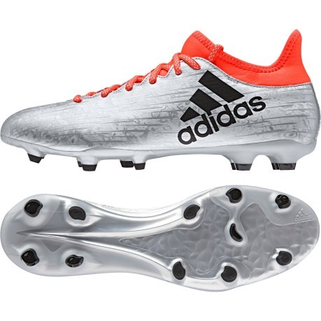 Botas de fútbol Adidas X 16,3 FG colore gris rojo - Adidas - SportIT.com
