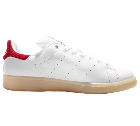 Shoes Stan Smith donna colore White Red - Adidas Originals - SportIT.com