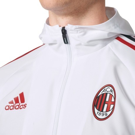 Hoodie Milan Representation 17/18 colore White - Adidas - SportIT.com