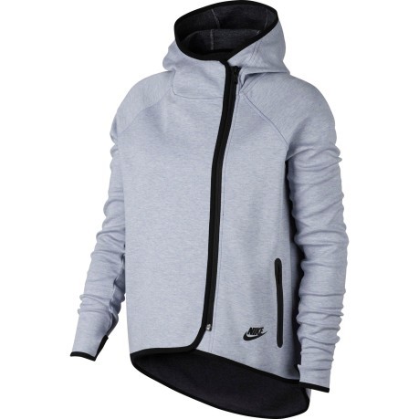 Petrificar paño Acostumbrados a Sudadera de Mujer Sportswear Tech Fleece Cape colore gris negro - Nike -  SportIT.com