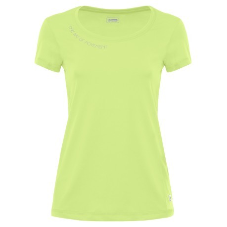 T-Shirt ladies fitted Round Neck collar, yellow