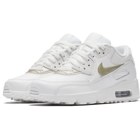 Junior running shoes Air Max 90 Leather GS colore White Gold - Nike -  SportIT.com