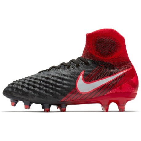 Las botas de fútbol Nike Magista Obra FG II para el Fuego Pack colore negro  rojo - Nike - SportIT.com