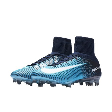Football boots Nike Mercurial Superfly V FG colore Light blue Blue - Nike -  SportIT.com