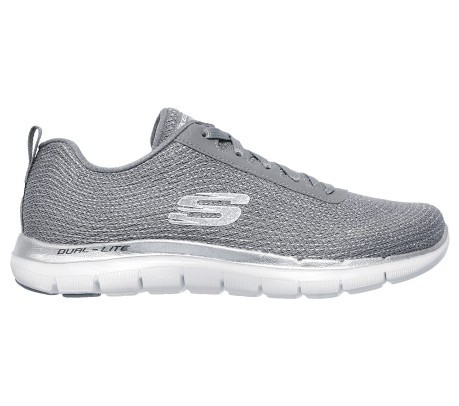 Shoes Women Flex Appeal 2.0 colore Grey Silver - Skechers - SportIT.com
